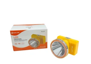 چراغ پیشانی شارژی LED مدل RL-117 مناسب کمپینگ، معدن و کوهنوردی